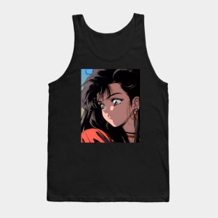 Cute Anime Girl - Annie - 90s Cartoon Style - AI Tank Top